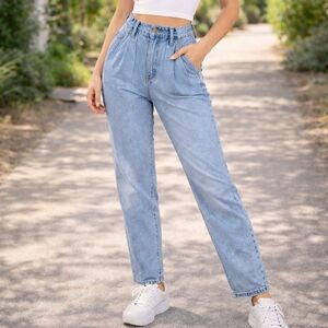 BDG Urban Outfitters Size 28 Blue Denim Jeans High Rise Straight Leg 100% Cotton